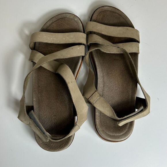 Merrell Juno Tan Nubuck Leather Backstrap Active Sandals Size 8 - Picture 6 of 10